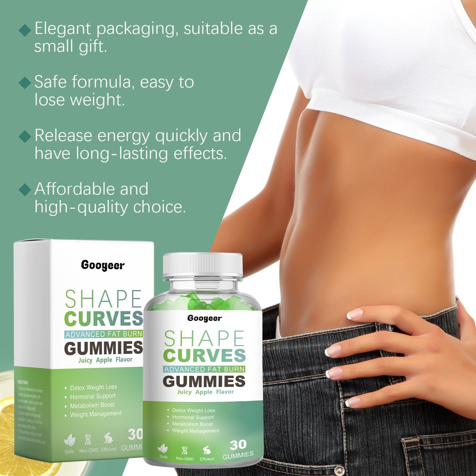 Advanced Fat Burn Gummies, Body Care, Energy Boost, Delicious Weight Loss ,30gummies