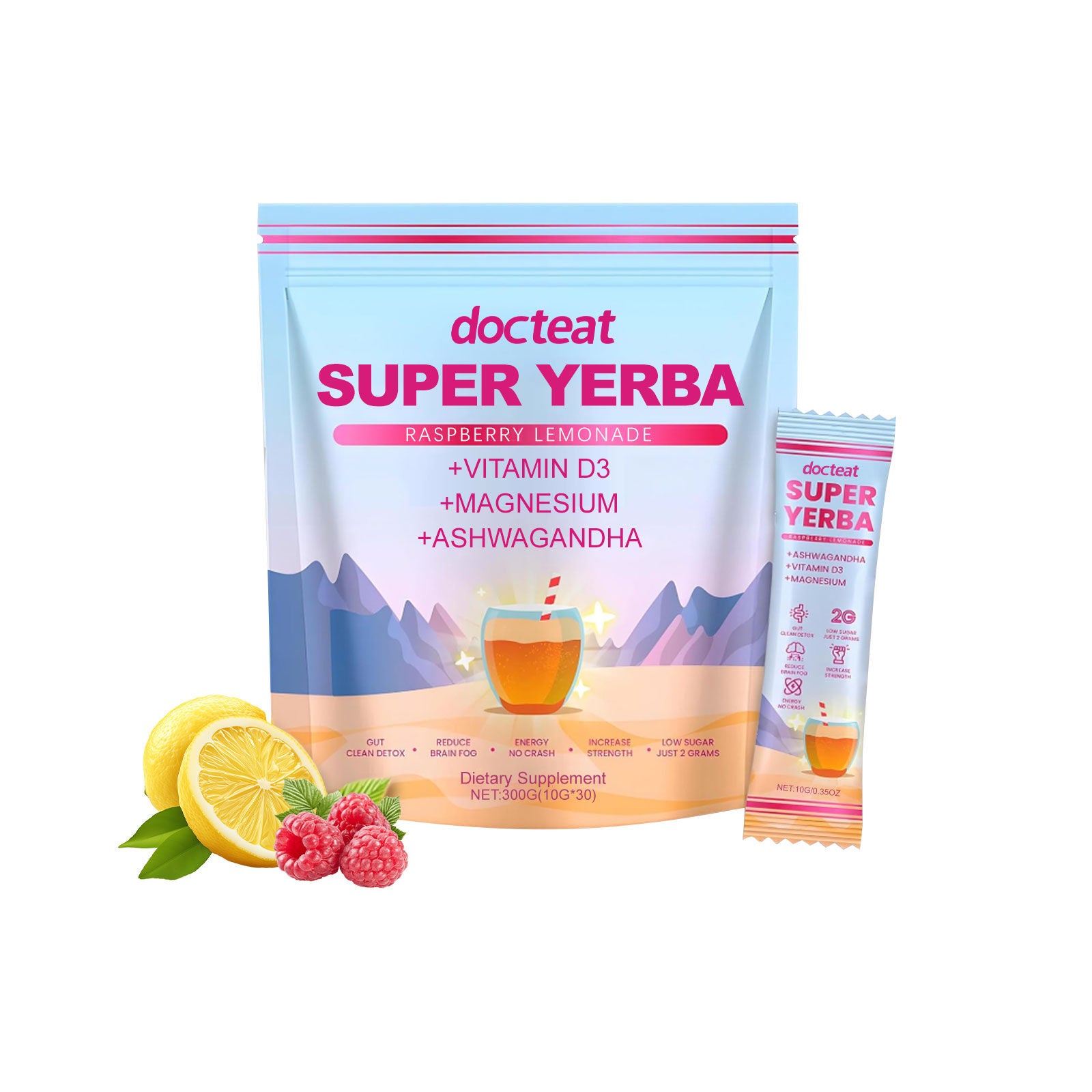 Boost Your Body Care with Yerba Mate Powder, Natural Energy & Weight Control ,1set