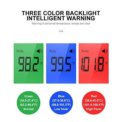 Infrared Digital Forehead Thermometer for Adults and Kids with Fever Alarm