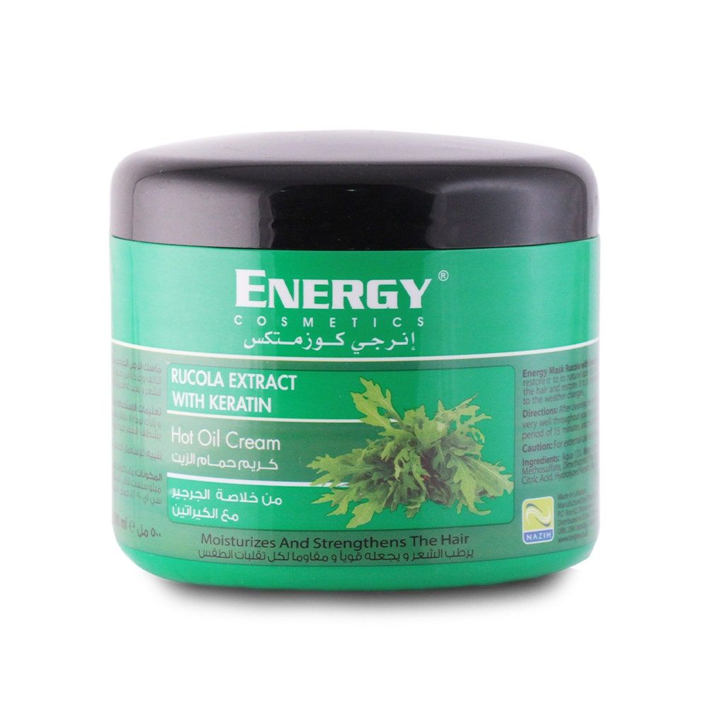Energy Cosmetics Keratin Hot Oil Cream, Rucola, 500ml