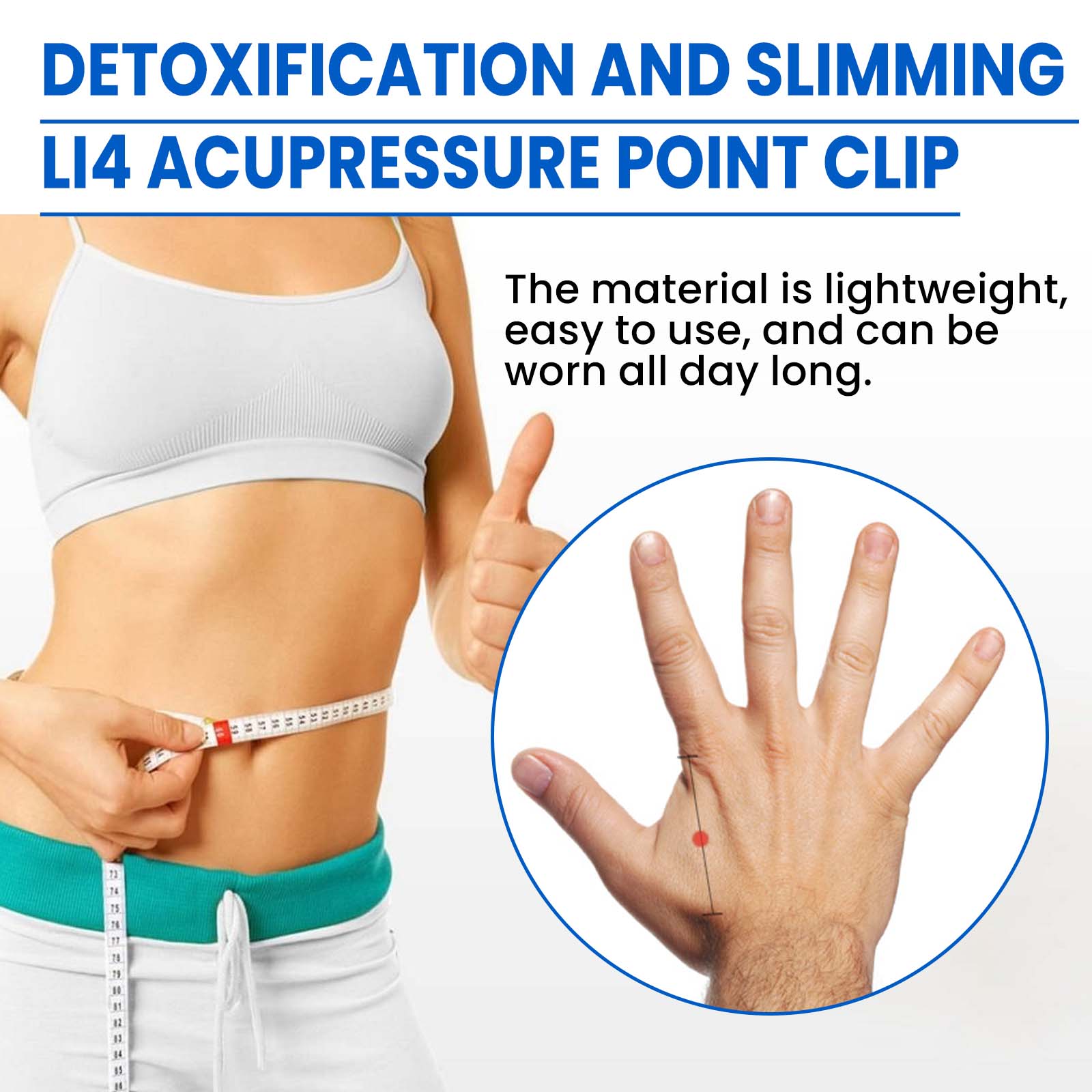 Body Sculpting Clamp for Fat Loss, Slimming, Detox, and Skin Firming, Easy Acupressure Tool ,1pair