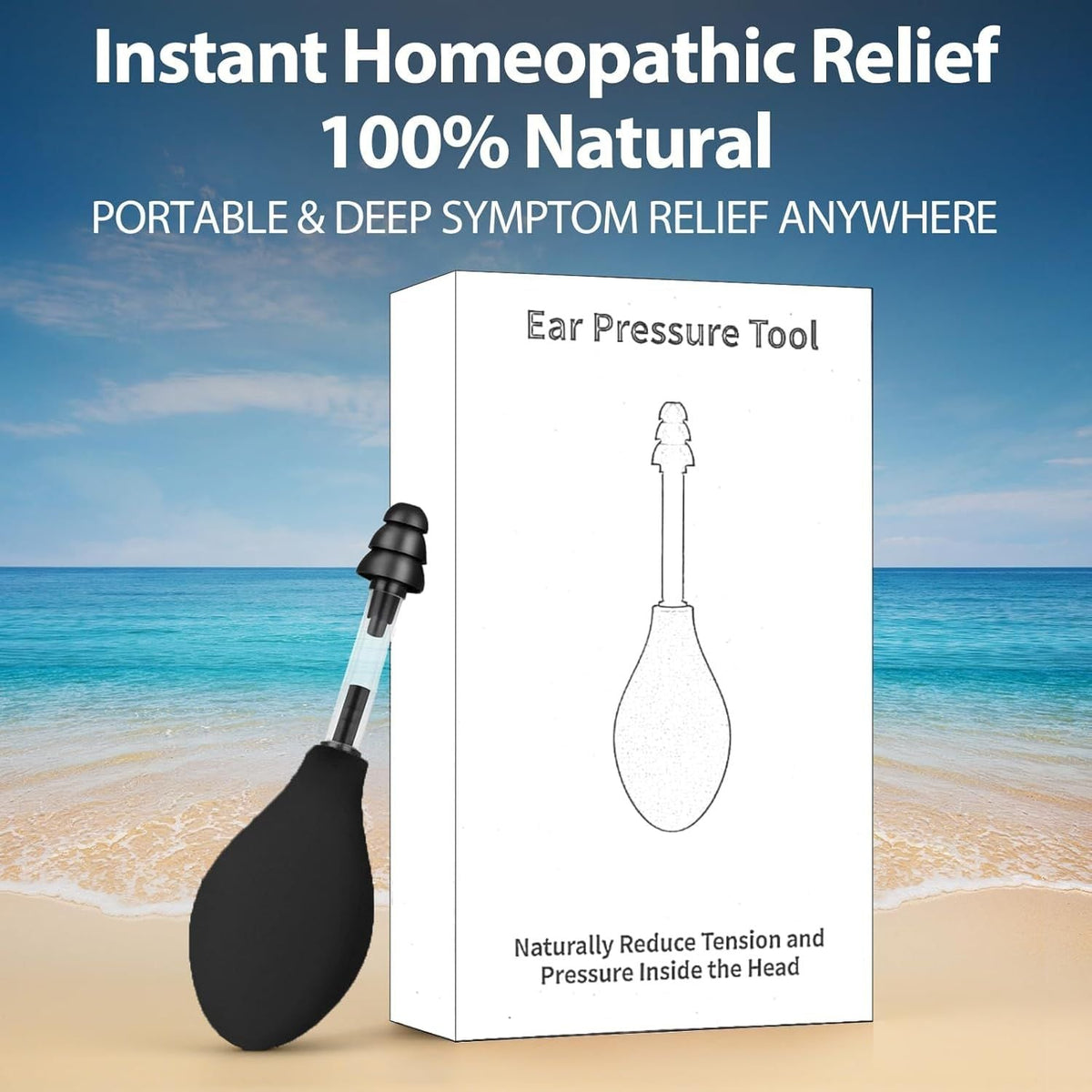 Ear Pain Relief Tool Natural Ear Pressure Relief Device Inner Ear Pressure Stimulation
