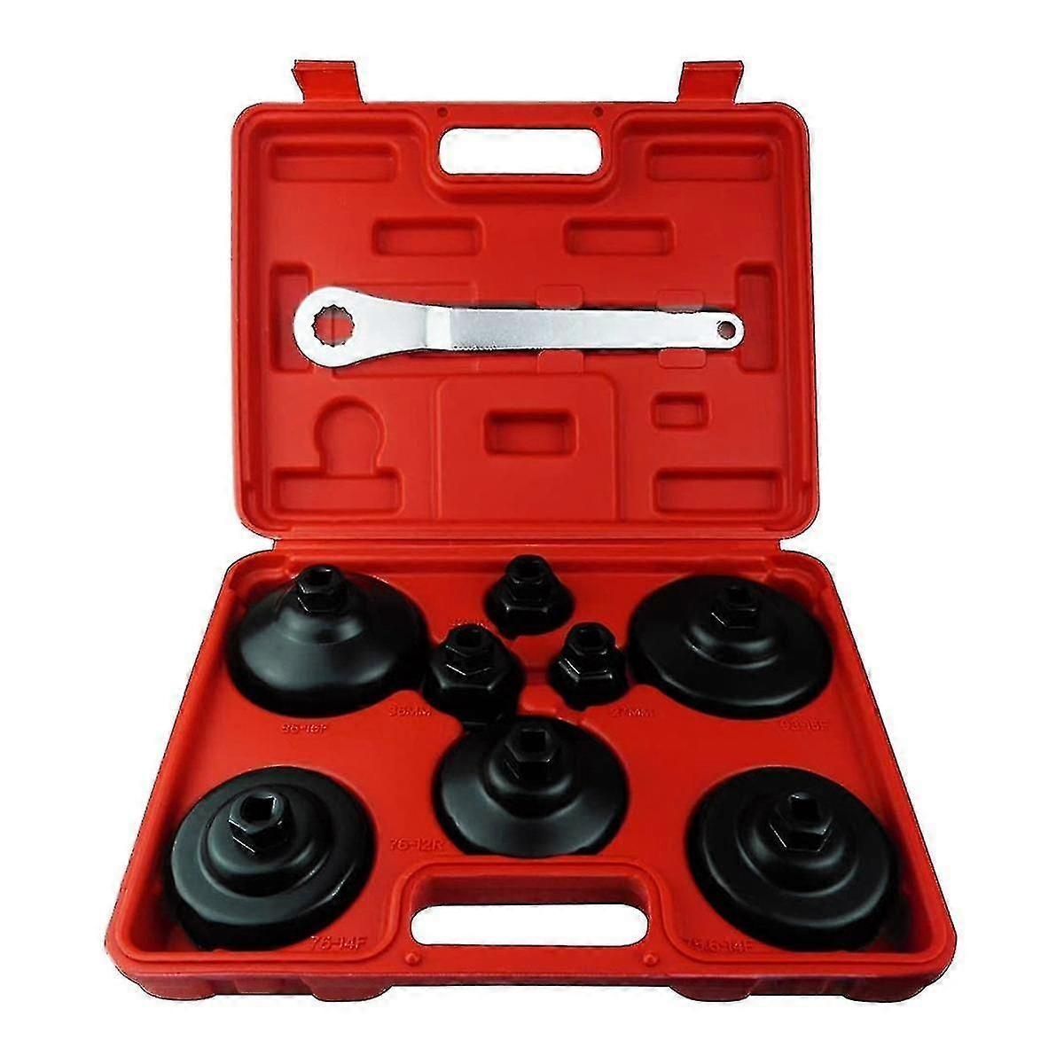 9pc Oil Filter Cap Wrench Socket Tool Kit