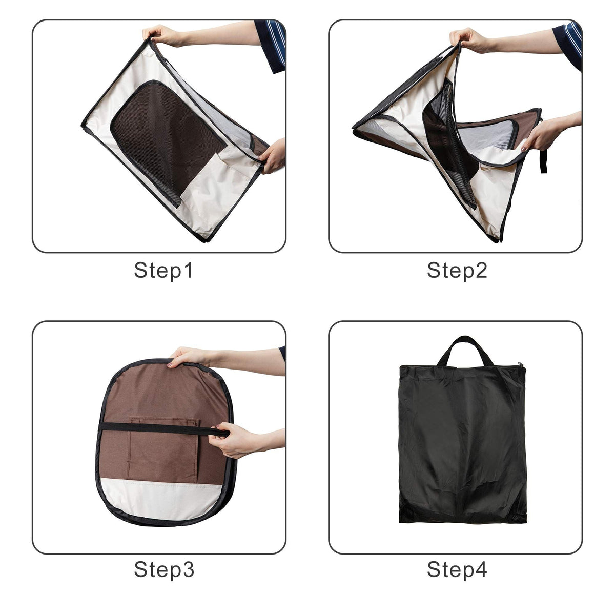 Pet Drying Box Foldable Pet Dry Room Grooming House Pet Bath Hair Dryer Cage