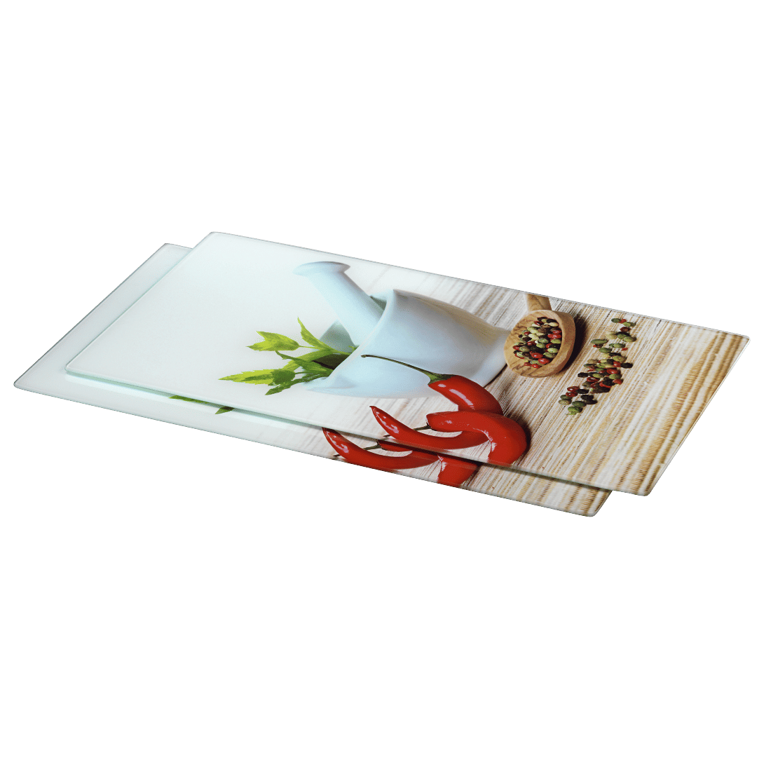 XAVAX 111518 Hob cover plate, pack of 2, "Spice" design, 52 cm x 30 cm