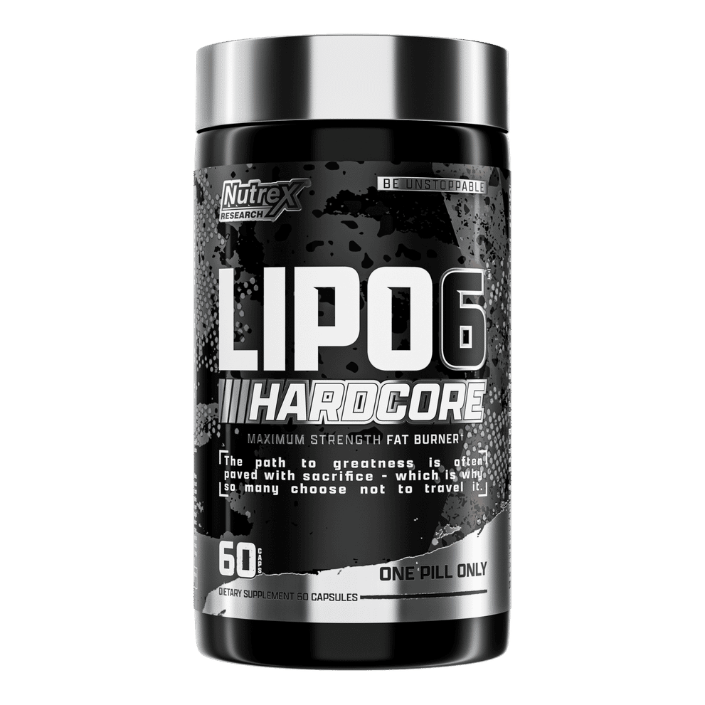 Nutrex Research Lipo-6 Hardcore, 60 Capsules Maximum Thermogenic Fat Burner