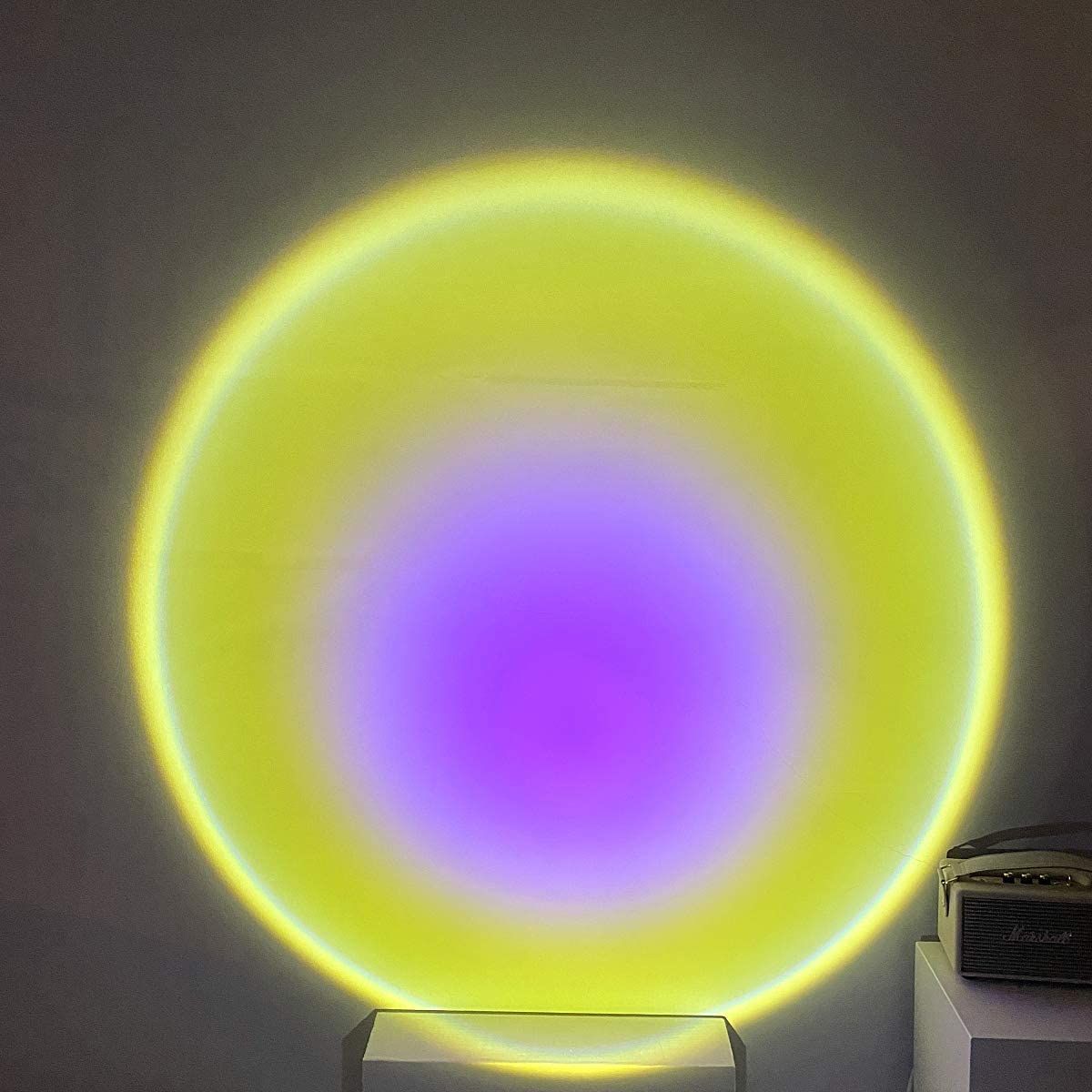 LED Sunset Projector Lamp 90 Degree Rotation Rainbow Sun Night Light