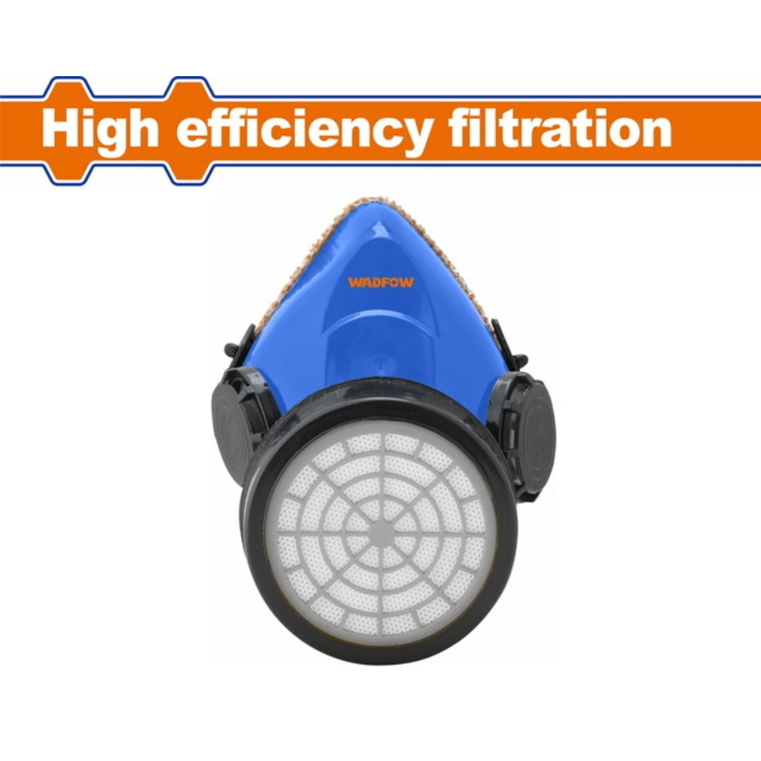 WADFOW Half-Mask Respirator, Dual-cartridge Design For Lower Resistance & Longer Life