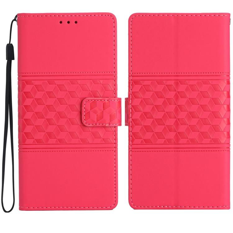 For iPhone 18 Pro Max / iPhone 17 Pro Max Diamond Embossed Skin Feel Leather Phone Case