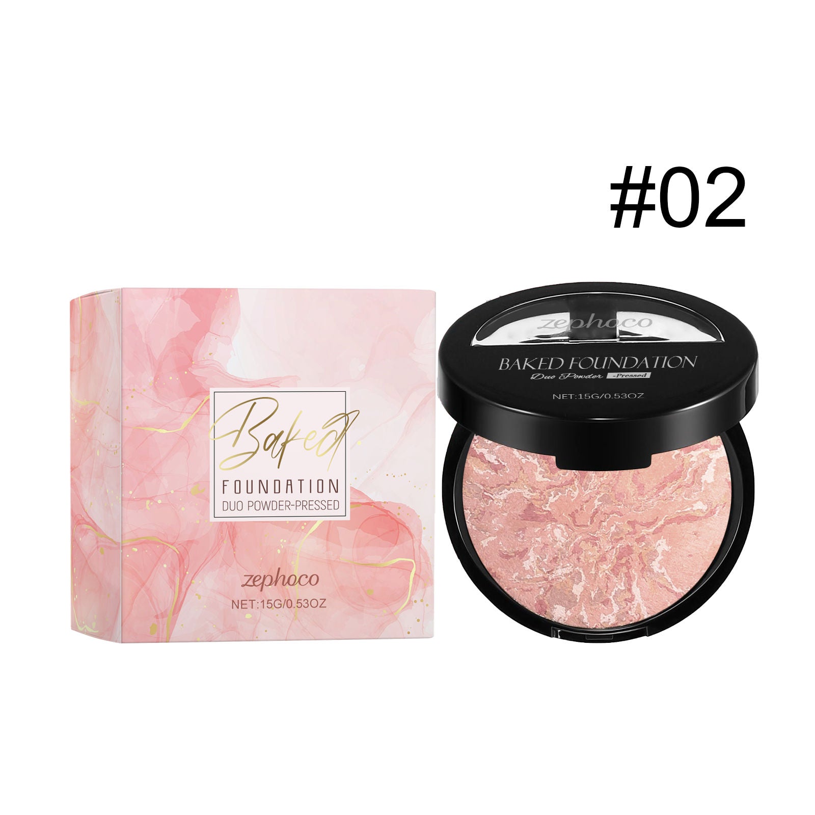 Concealer Powder Compact, Oil Control, Matte Finish, Portable Makeup, Flawless Skin ,15g