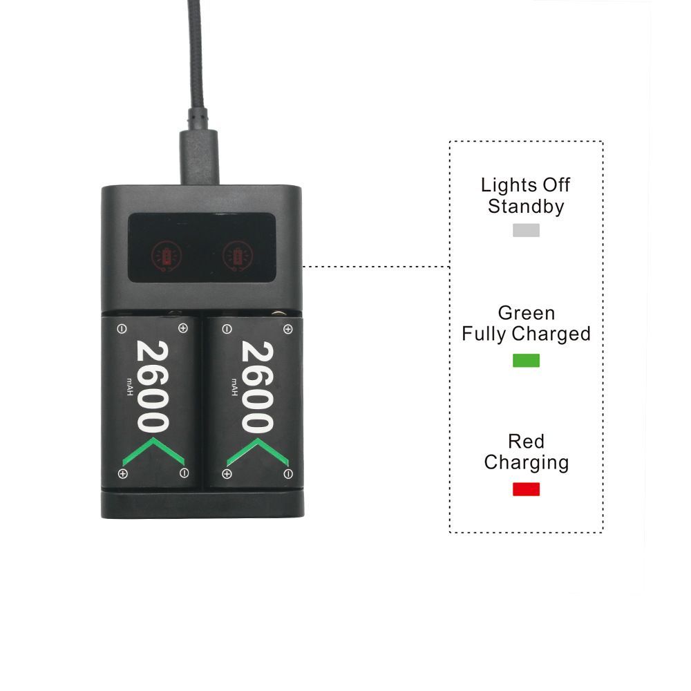 Charging Dock Station Xbox1 Controller Charger Rechargeable Battery Accessories
