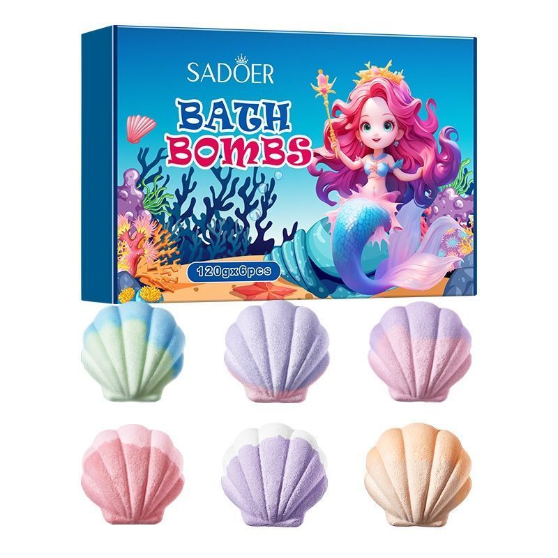 Shell Bath Salt Balls Gift Set – Mineral & Spa Soothing Bath-001-SD72775