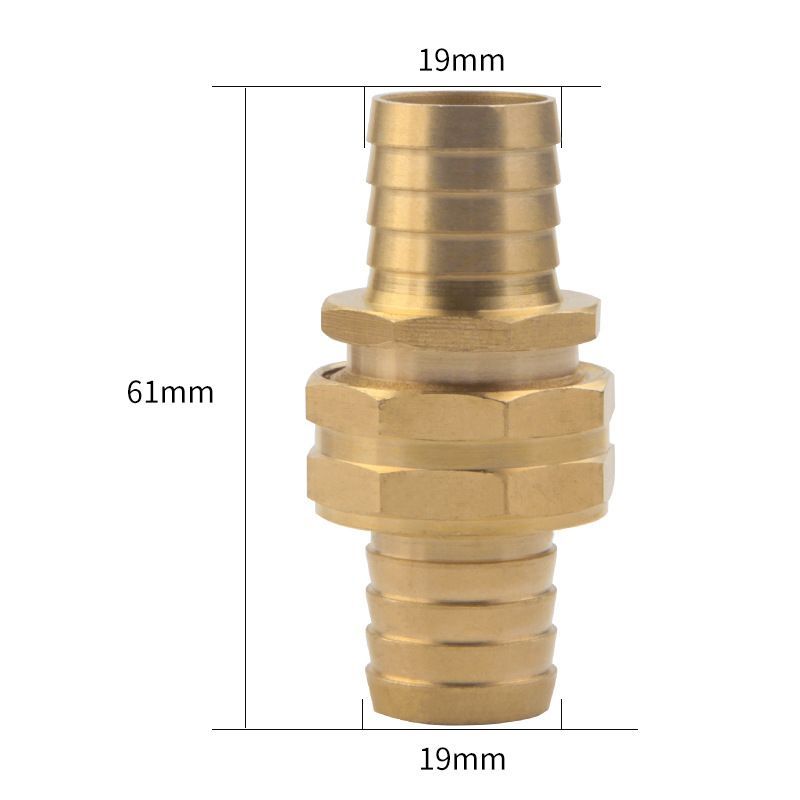 3 Pack Hose Repair Joint Kit 3/4" Two-way Water Pipe Connector Hose Fitting With Brass Clamp