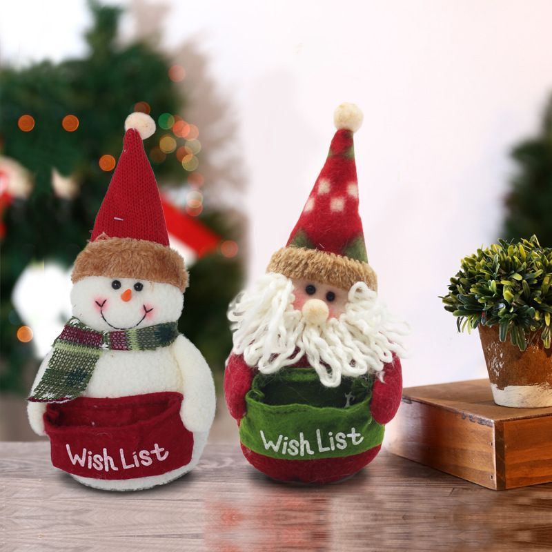 Christmas Plush Toys Santa Claus Snowman Plush Doll Christmas Decoration