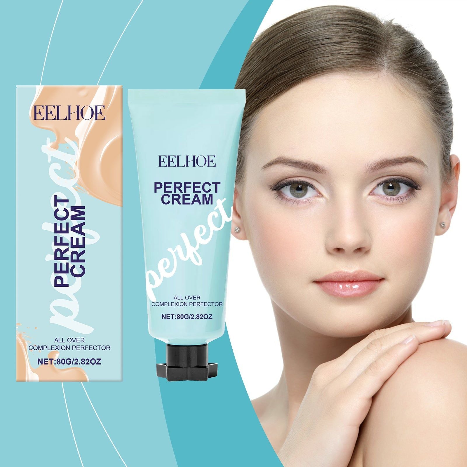 Dark Skin Concealer, Brighten & Cover Flawless, Water-Resistant, Long-Lasting ,80g