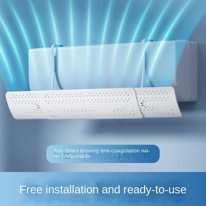 Air Conditioner Wind Deflector – White