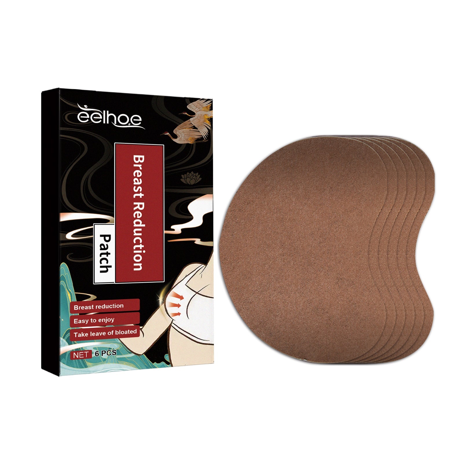 Breast Firming Patch, Anti-Sagging, Natural Lemon & Peppermint, 24g ,6pcs