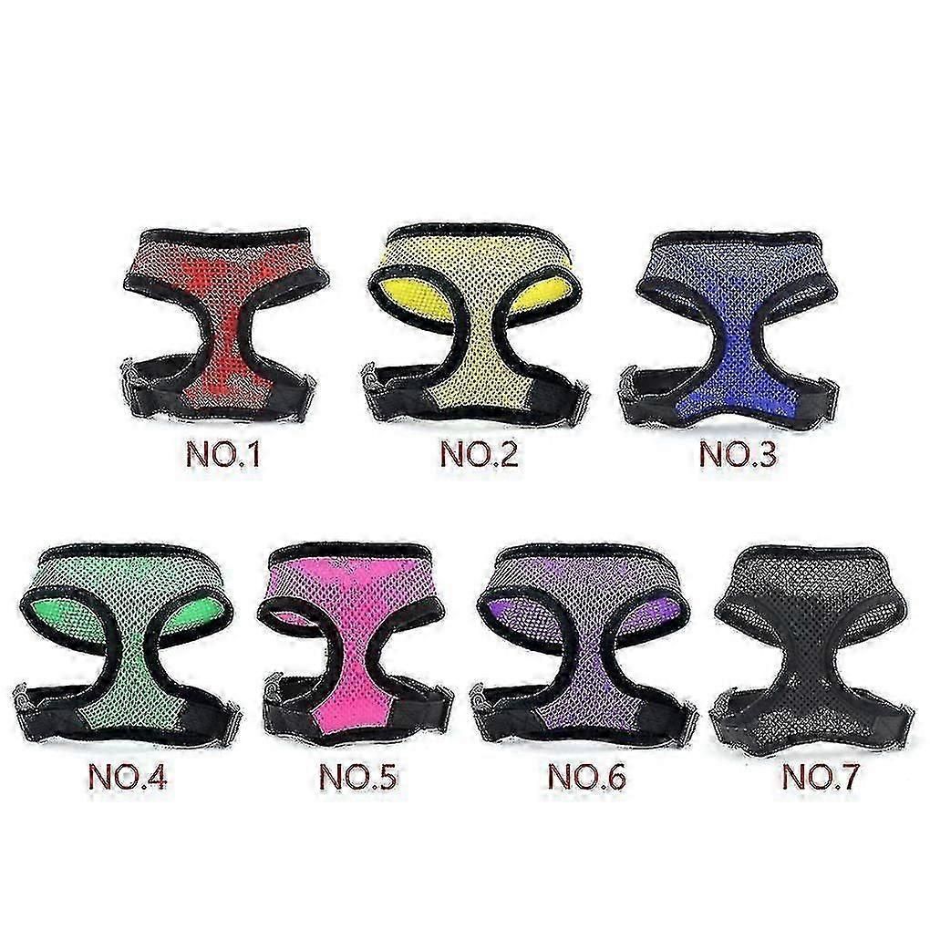 Pet Dog Mesh Safety Harness With Leash and Stainless Steel Belt