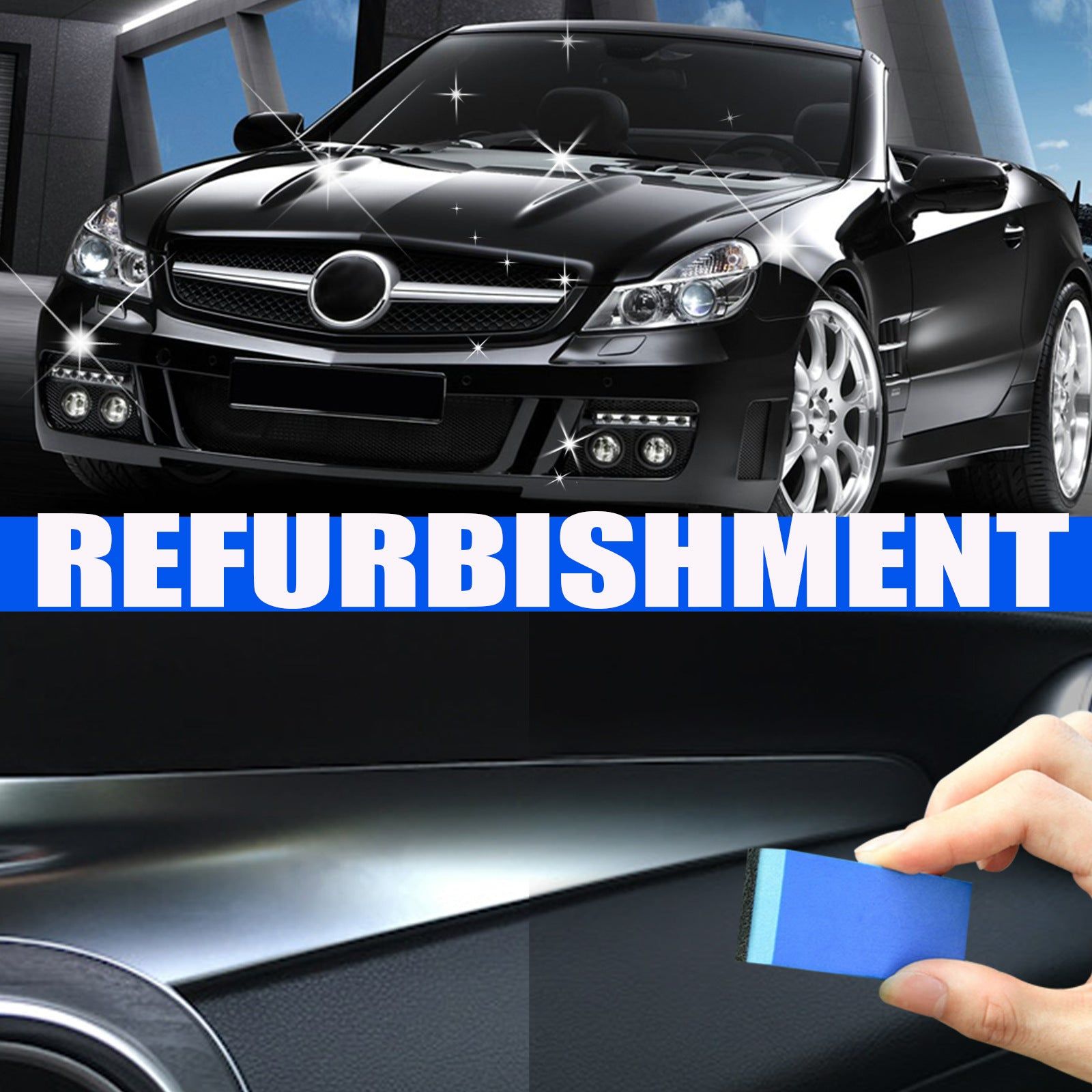Car Plastic Refurbisher, Coating, Dust Prevention, Interior Shine ,100ml