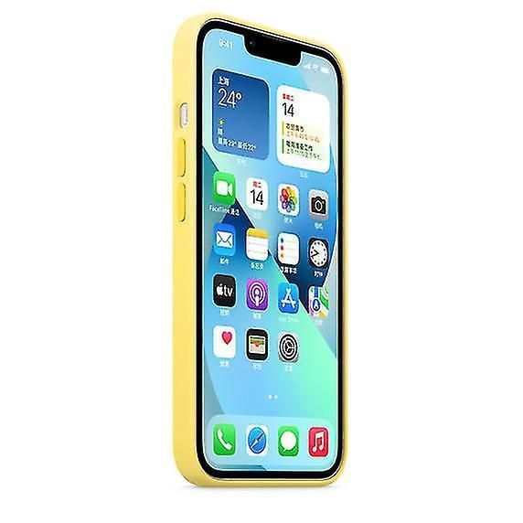 For iPhone 13 Phone Case - Silicone Cover with MagSafe Support for Quick Charging and Animation Prompts
