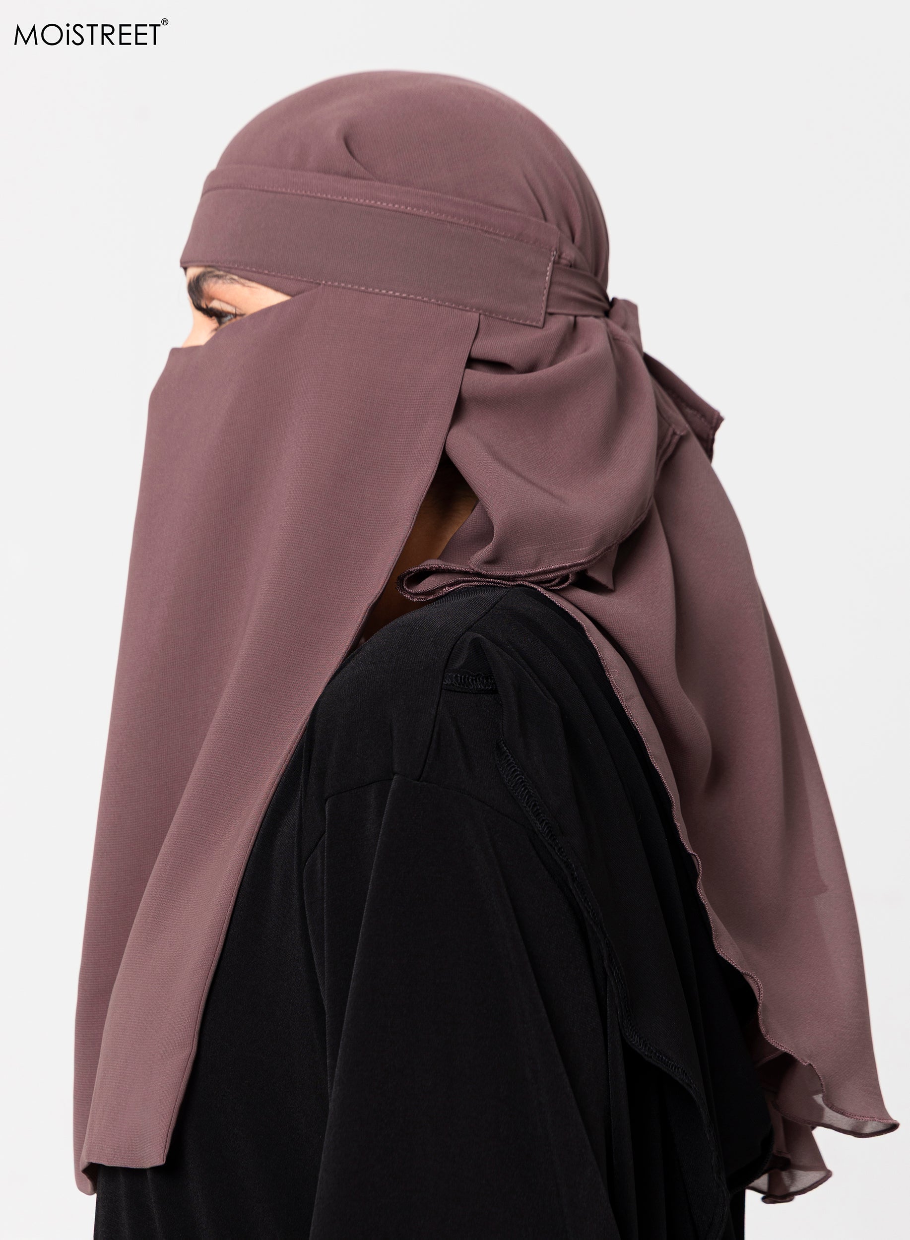 MOiSTREET Islamic Niqab Wool Chiffon