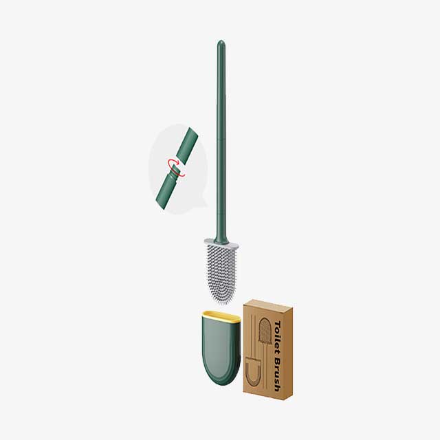 Deep Cleaner Detachable Silicone Toilet Brush - Hygienic, Durable & Easy to Clean Toilet Cleaning Brush
