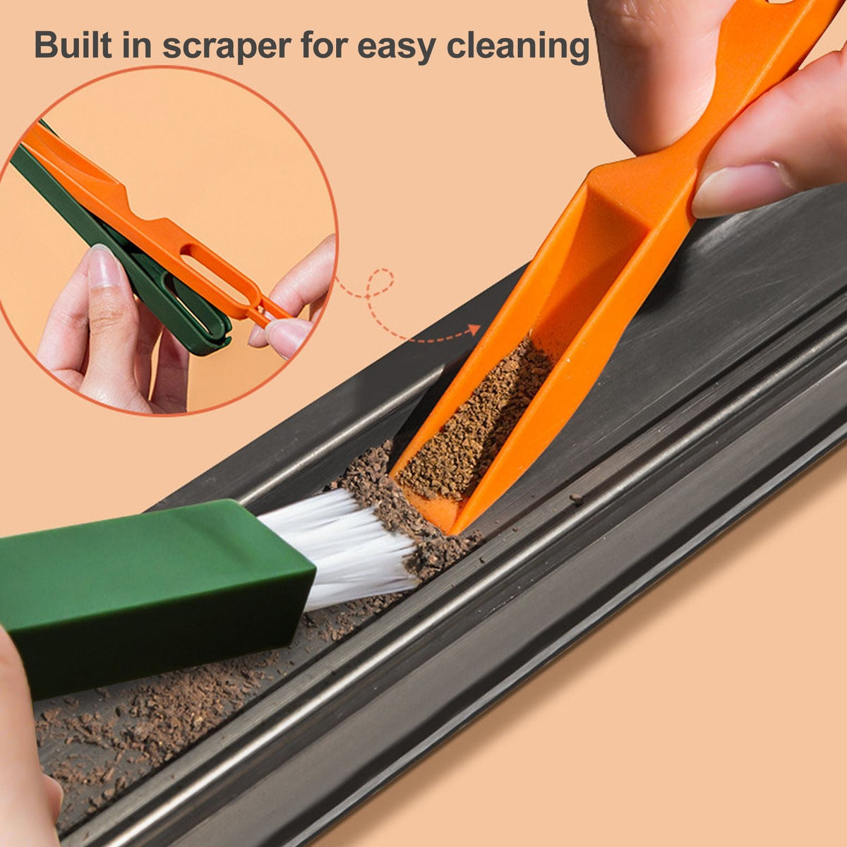 4Pcs Cleaning Brushes Set Household Versatile Detailing Brushes With Case