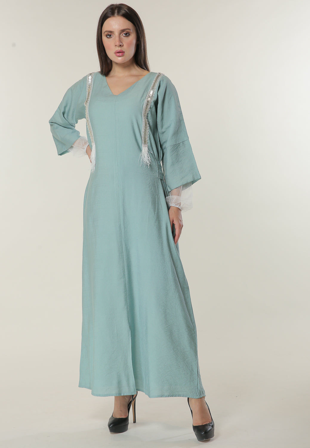 MOiSTREET Green Kaftan