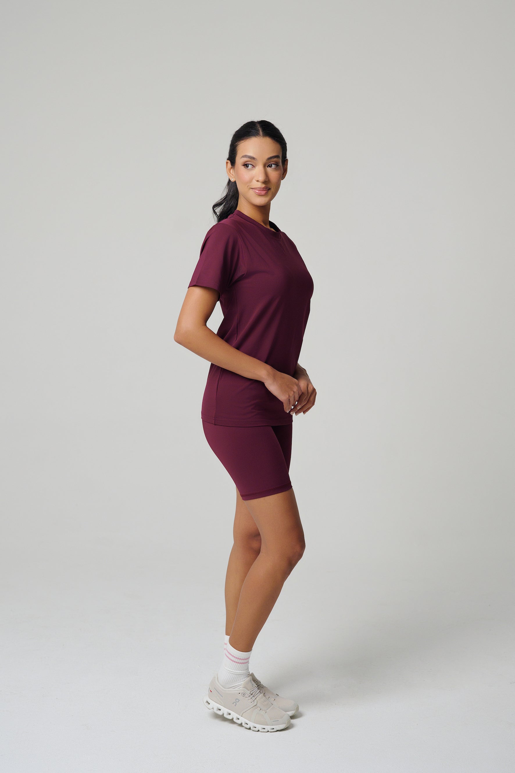 شورتات الدراجات النسائية الكلاسيكية من MULU - كستنائي