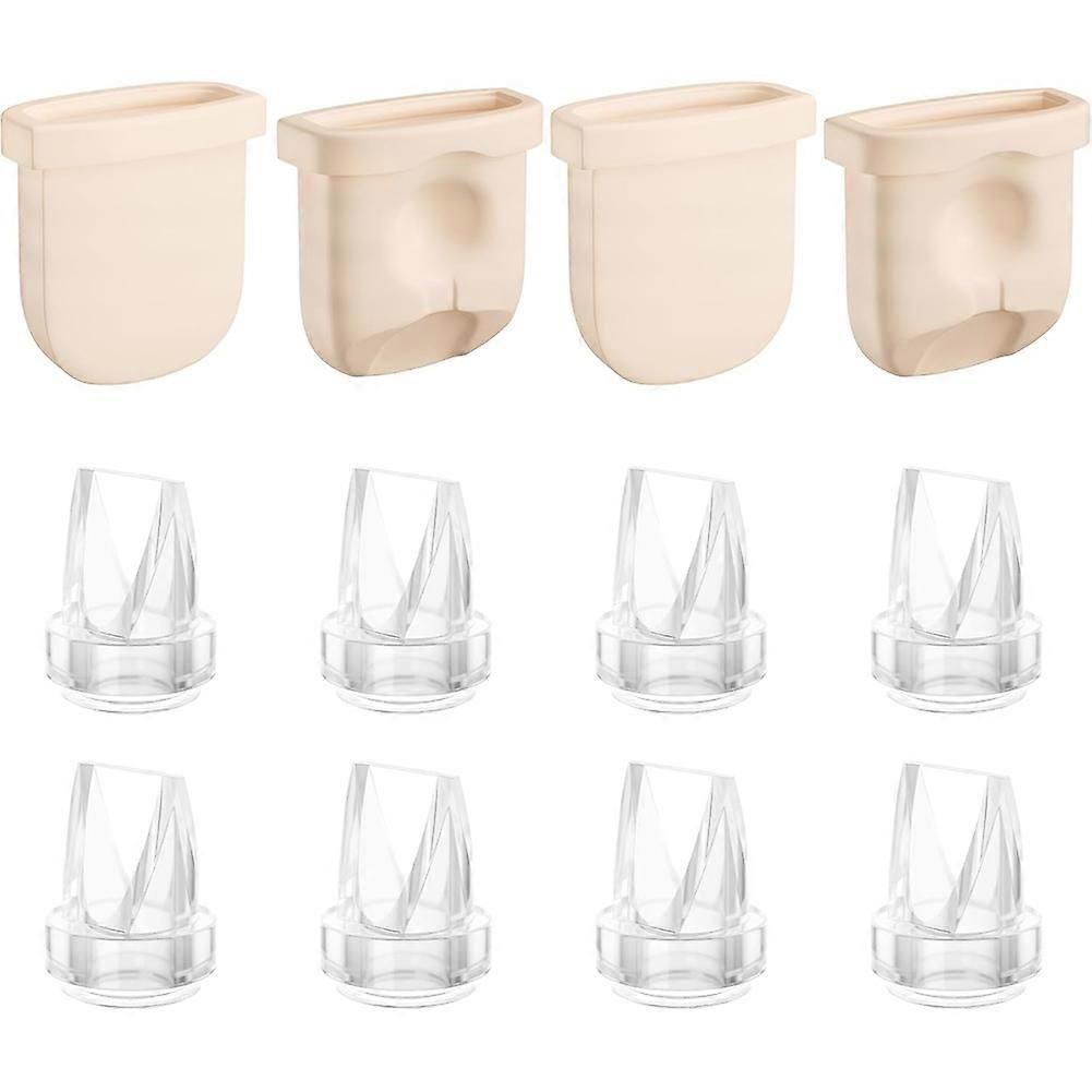 12PCS Duckbill Valves Silicone Diaphragms for Eufy E10/E20/S1/S1 Pro Replacement Parts, Wearable Breast Pump Accessories