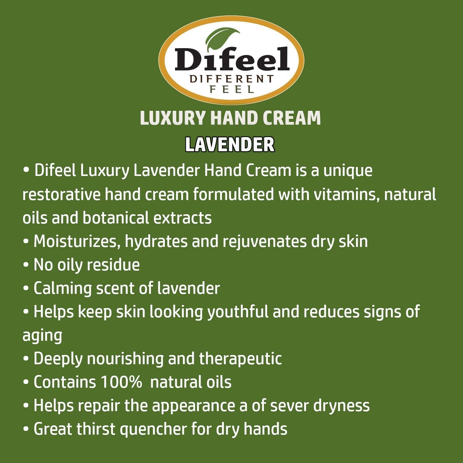 Difeel Hand Cream Lavender 40G