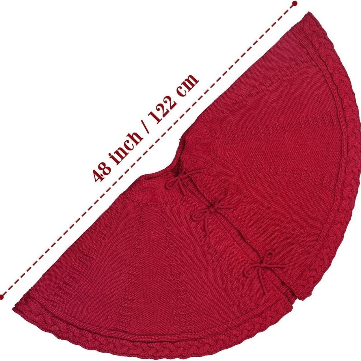 Christmas Tree Skirt Xmas Tree Plush Tree Mat for Holiday Home Decoration