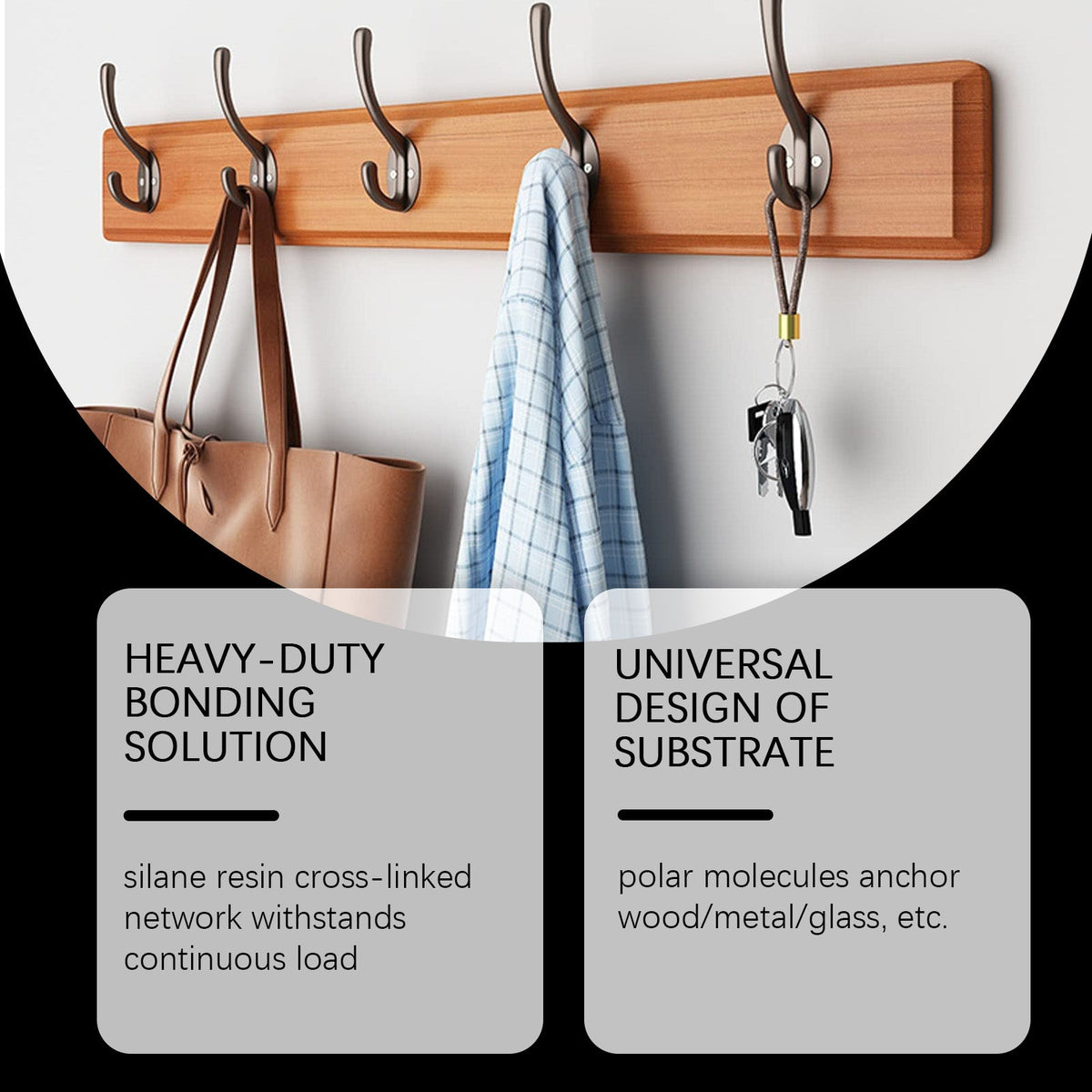 Universal Nail-Free Glue Repair for Walls, Tiles, Metal, Glass, Shock & Temp Resistant ,60g