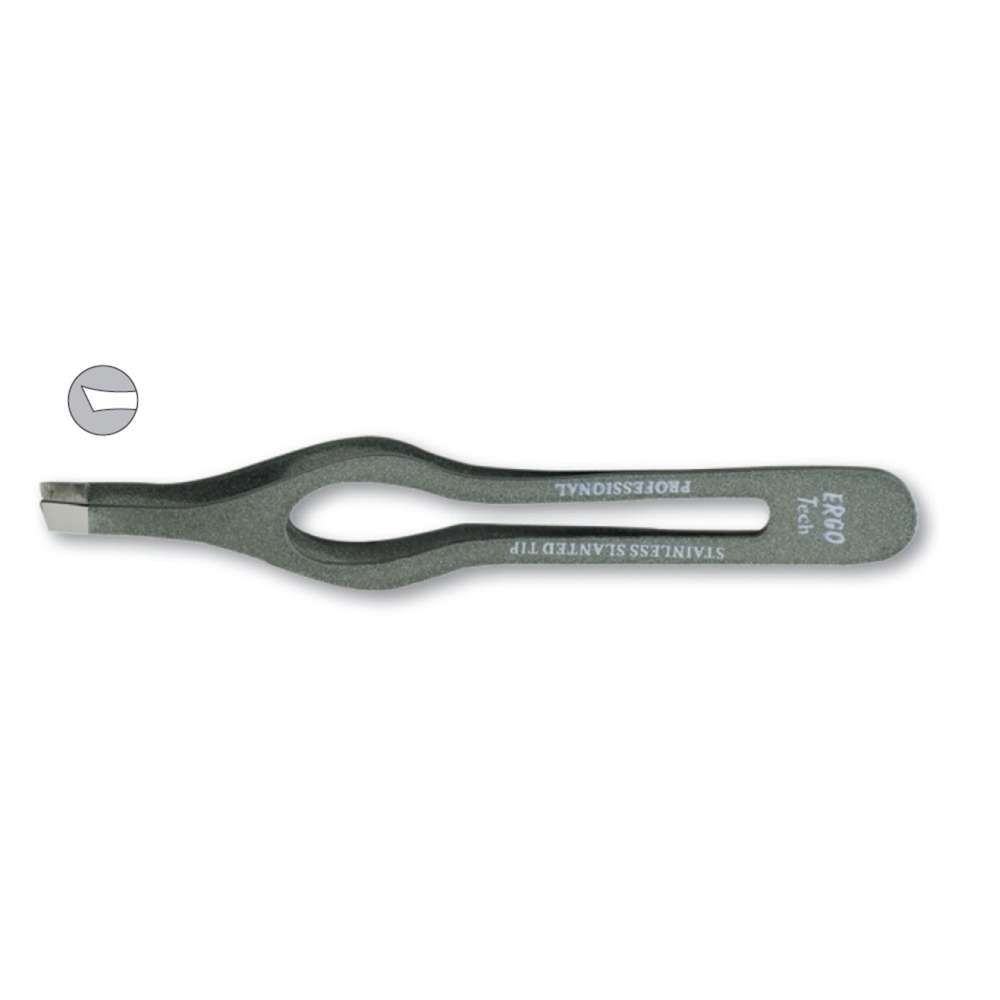Kiepe Ergo Tech Stainless Steel Tweezer, Grey, 4 Inches