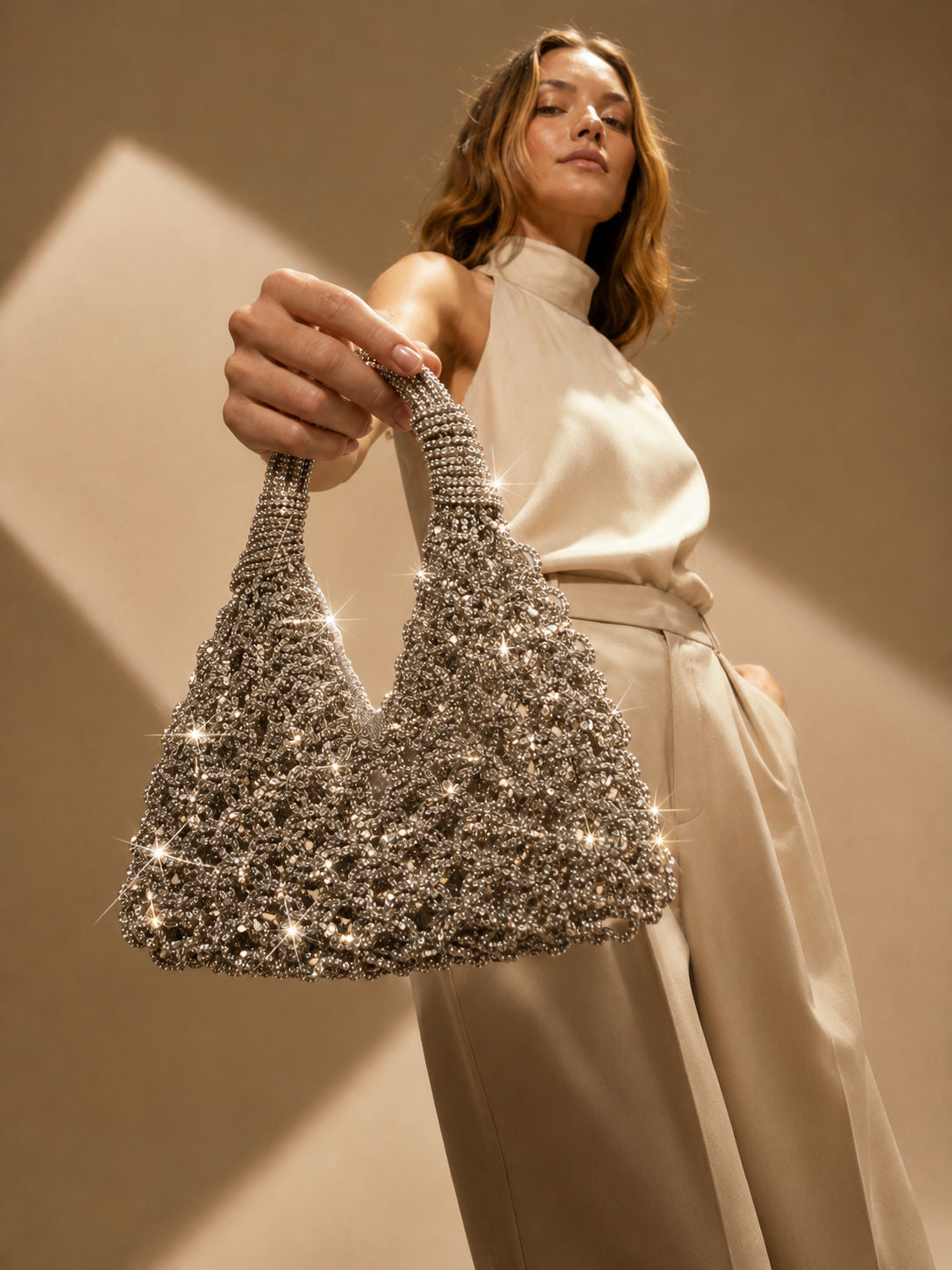 Knots by nada V-Knot Bag - Champagne