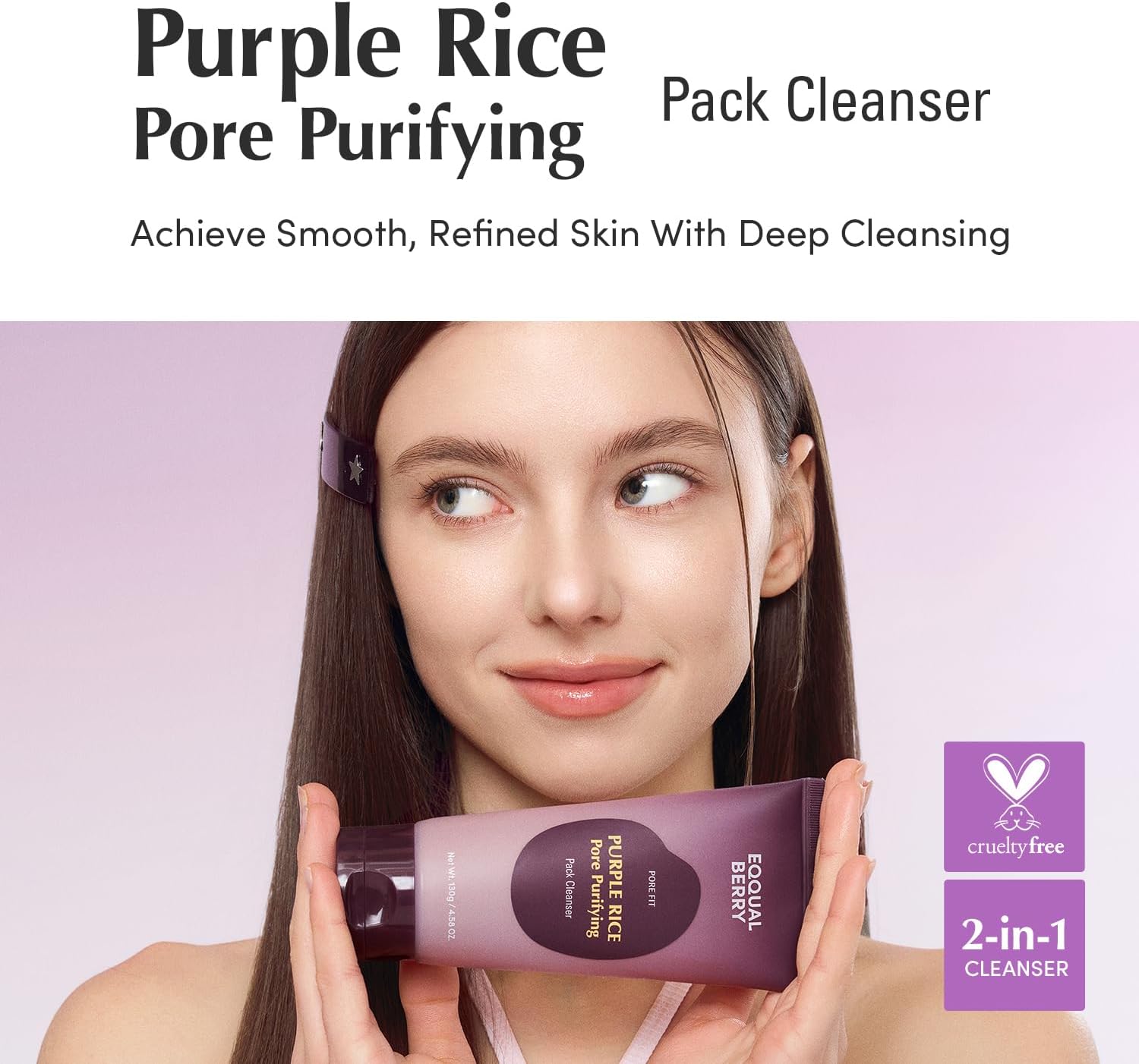 مطهر البشرة من Eqqualberry Purple Rice Pore Purifying Pack 130G