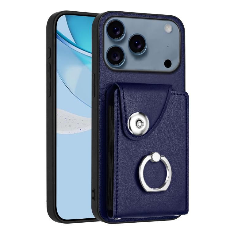 For iPhone 18 Pro Max / iPhone 17 Pro Max Organ Card Bag Ring Holder Phone Case