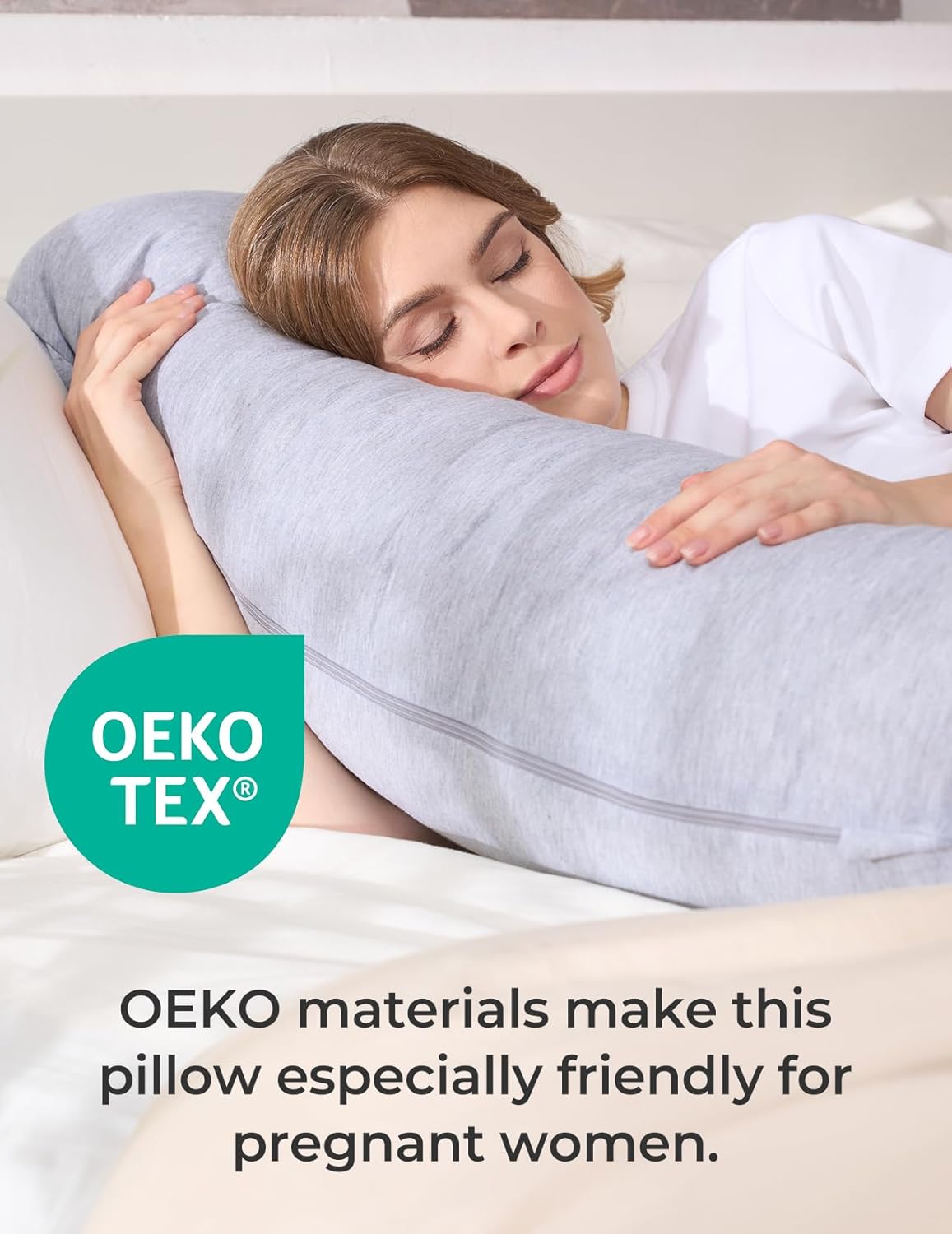 J Shaped Maternity Body Pillow