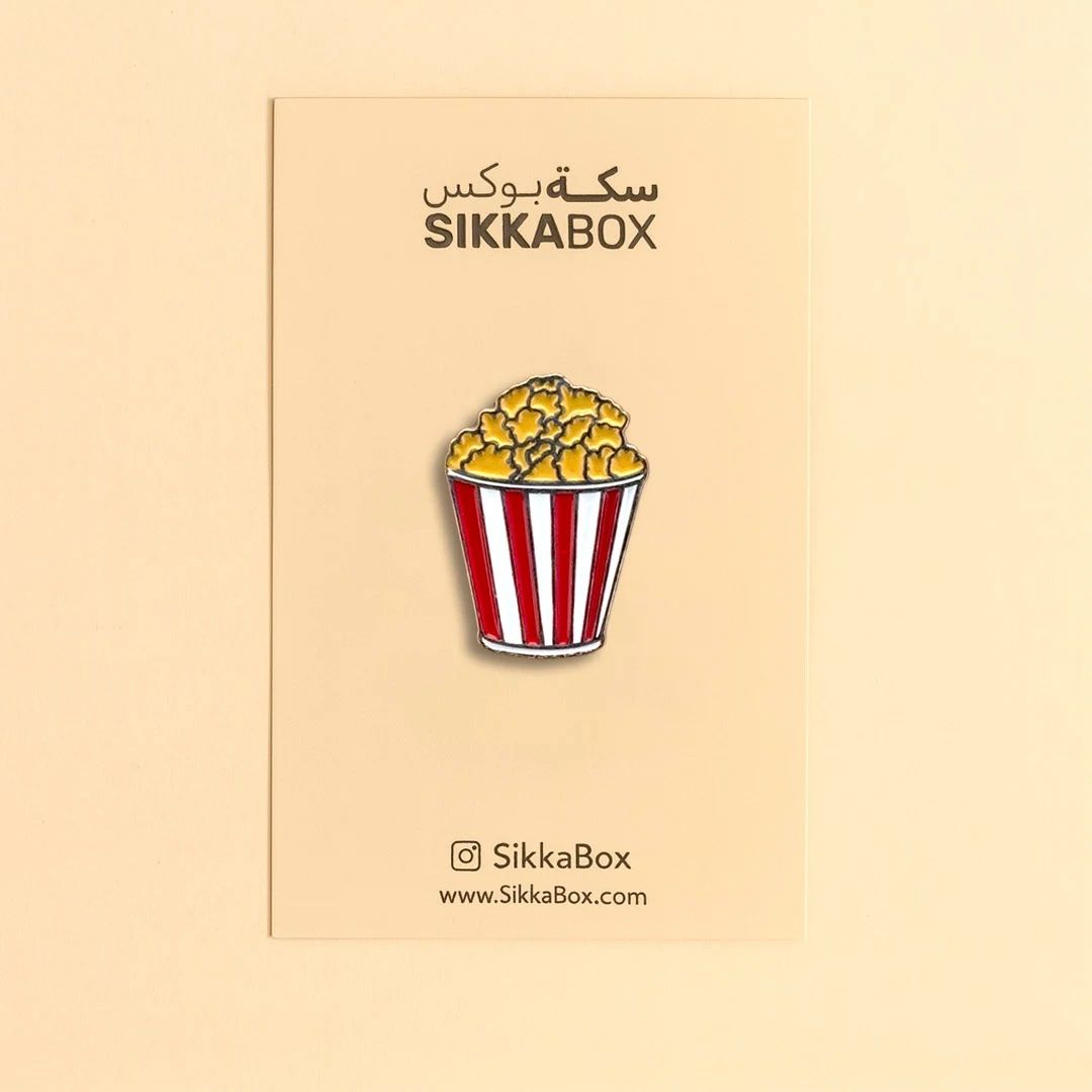 Popcorn Butter Metal Sticker