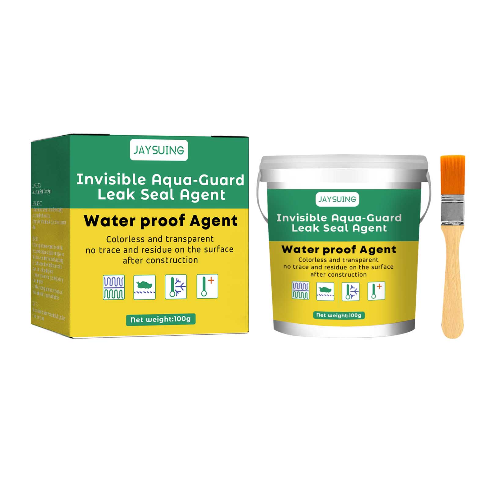 Leak Proof Glue, Waterproof Sealant for Balcony, Roof, Kitchen, Bathroom, Brick, Outdoor, Durable, Easy to Use ,1set