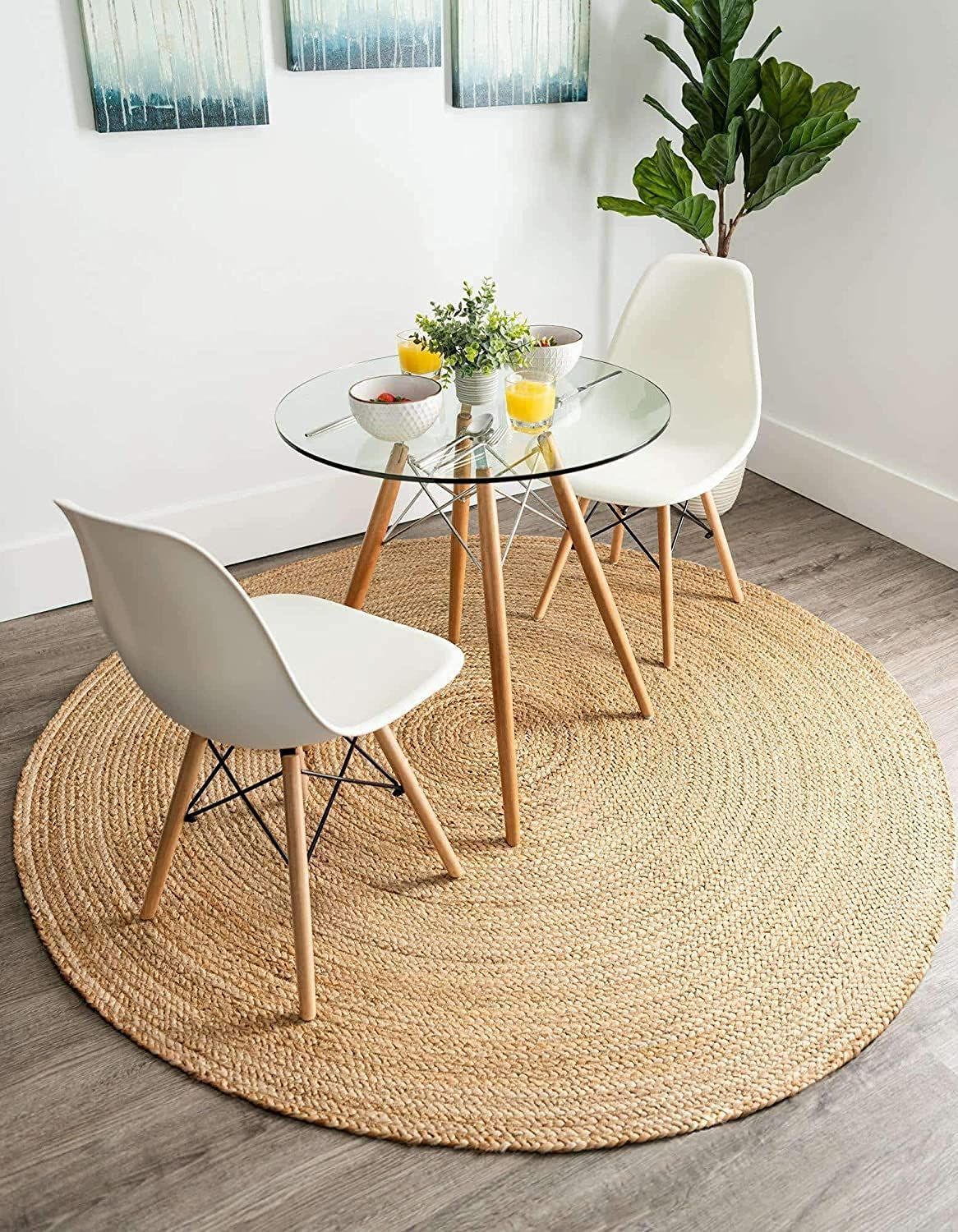 AIESY® Braided Reversible Handwoven Jute Door Mat for Entry Gate