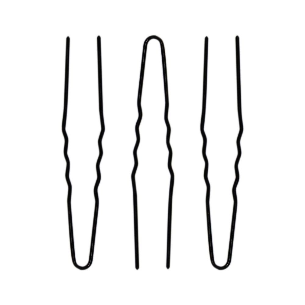 Locatelli Hair Pin Comune N.30, Waved Black, 500gm