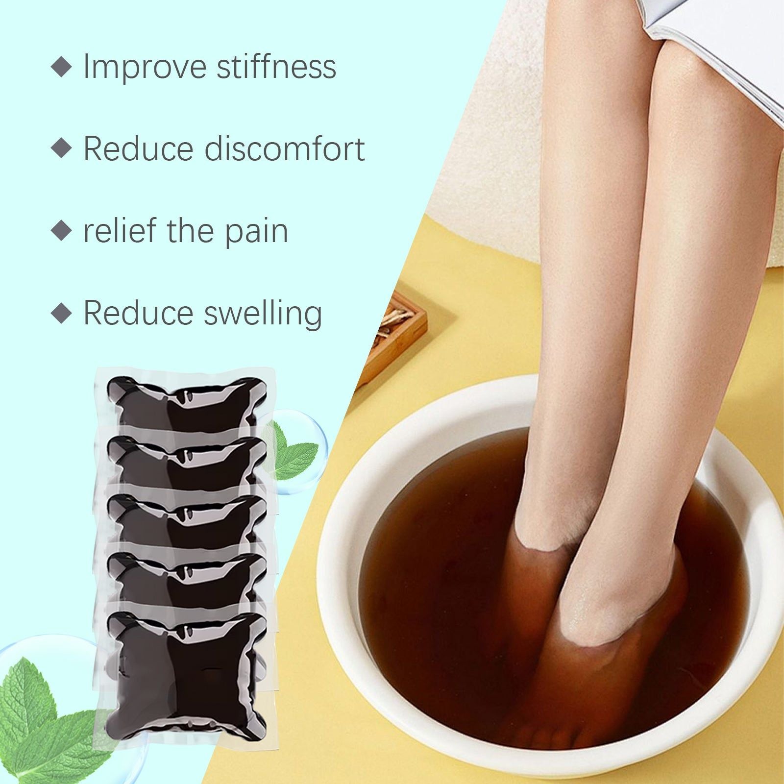 Revitalize Your Feet with Joint Relief Foot Care Gel, Moisturizing, Soothing, and Relaxing ,5pcs
