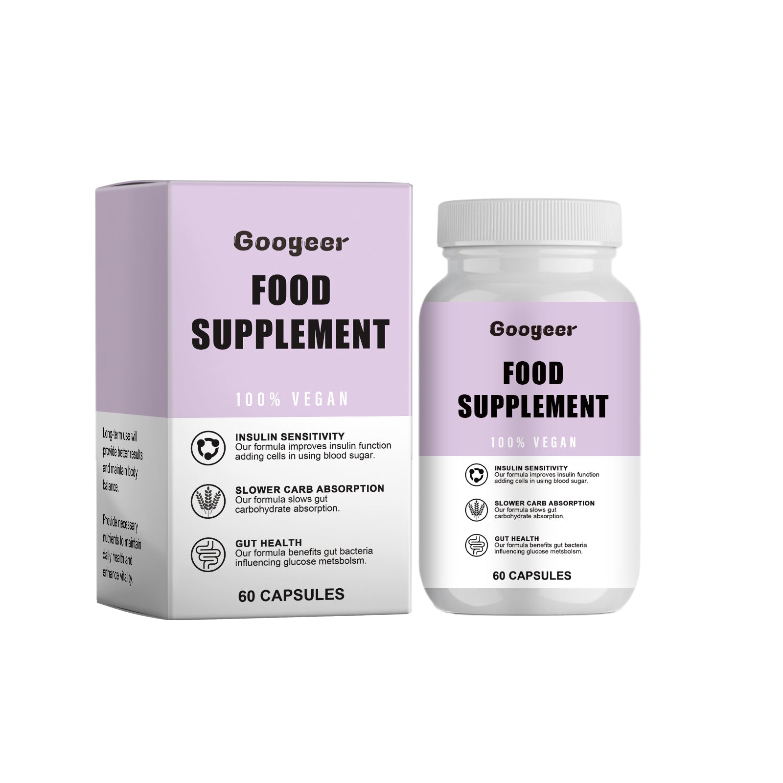 Blood Sugar Control Capsules, Natural Body Care, Immunity Boost, Long-Term Support ,60 capsules