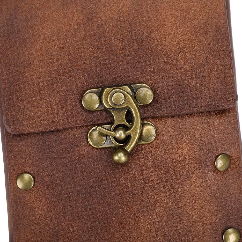 Belt Pouch Waist Bag Fanny Pack Medieval Vintage Leather Pouch Cellphone Holder Belt Purse