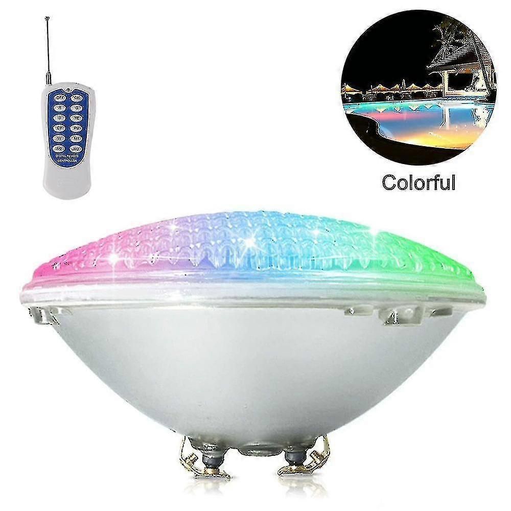 Led Pool Lighting, 18w Par56 Rgb Swimming Pool Light. Underwater Spotlight With Remote Control Pool Lighting, 12v Ac / Dc Ip68 Waterproof Pool Lamp Ma zxin