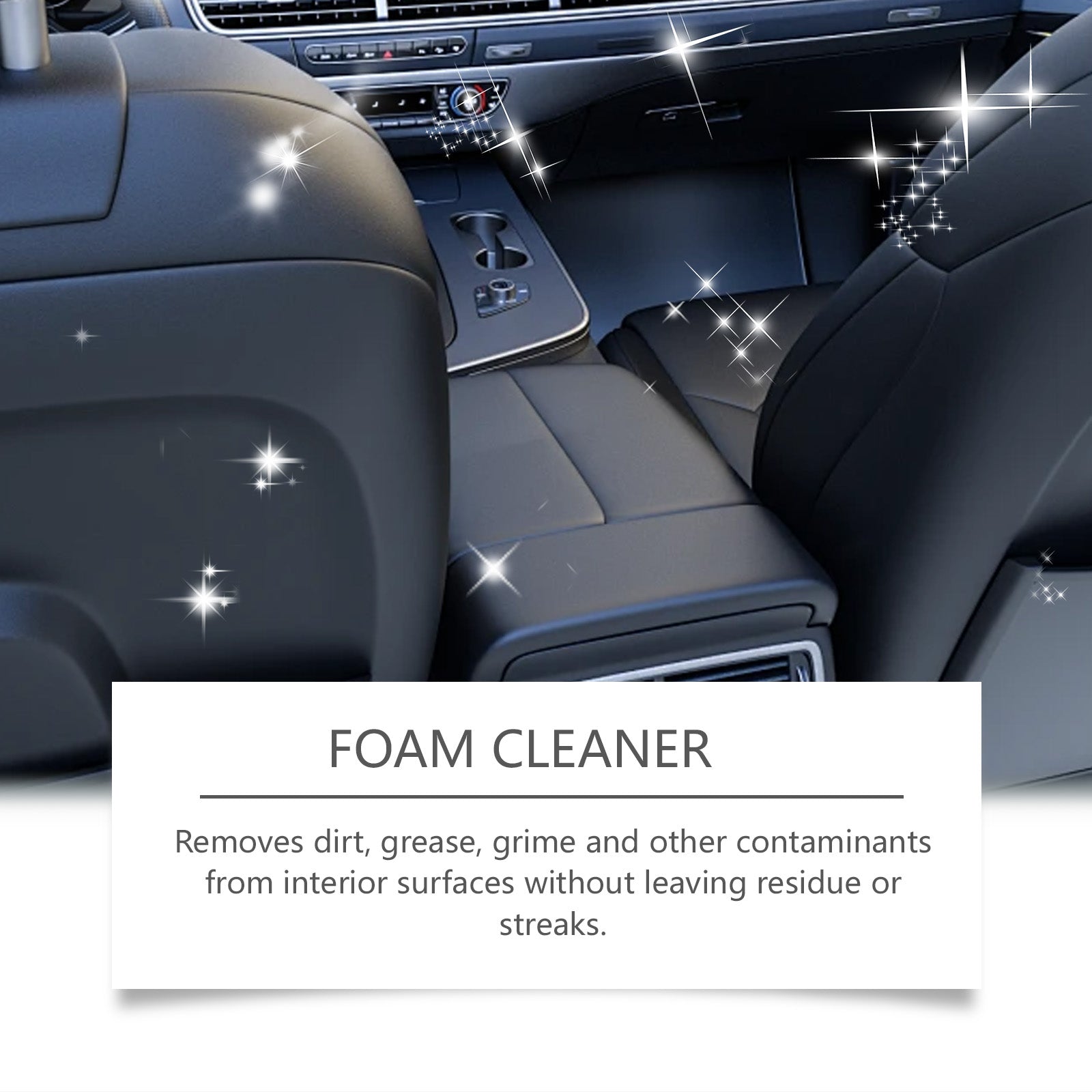 Car Cleaning Foam, Interior Deep Clean, Waterproof, Anti-Fouling, Eco-Friendly ,100ml