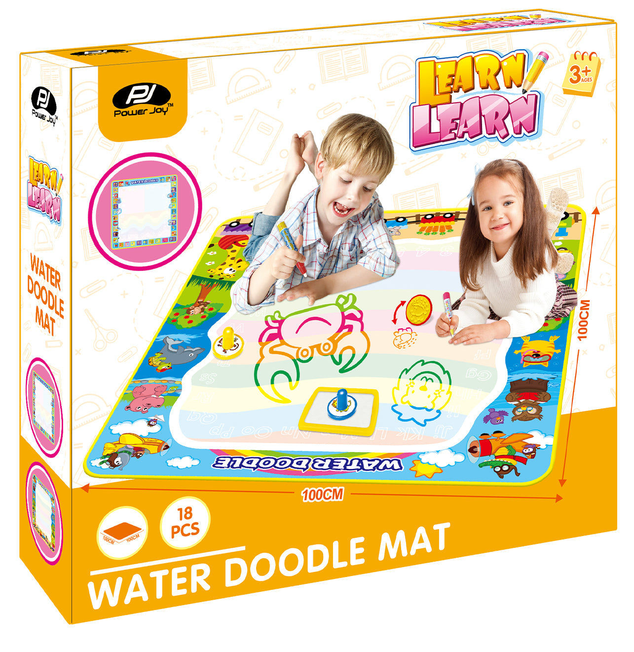 P.JOY LEARN WATER DOODLE MAT 100X100CM