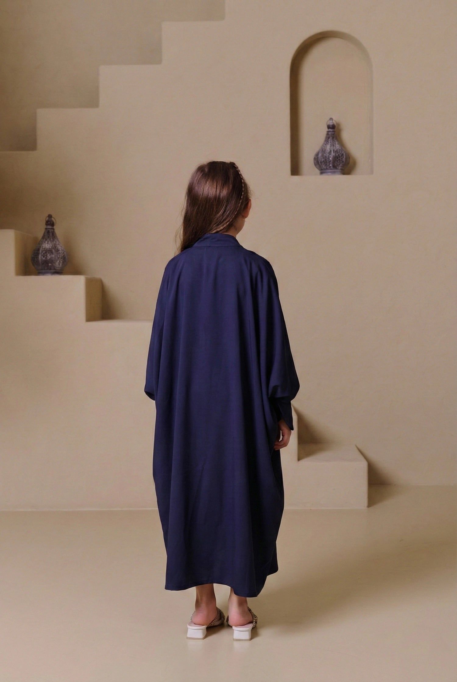 عباءة "مولو كلاسيك" للأطفال - أزرق داكن
