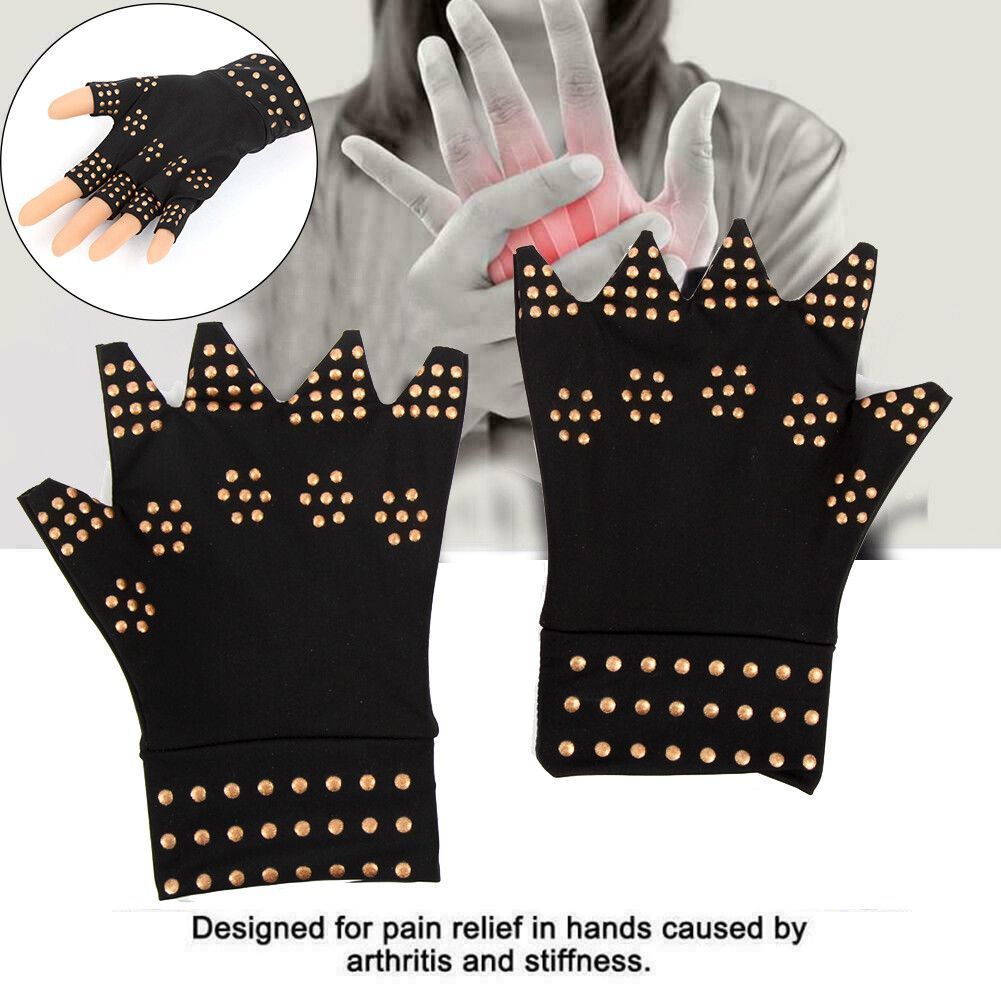 Fingerless Arthritis Compression Gloves Magnetic Therapy Gloves For Pain Relief